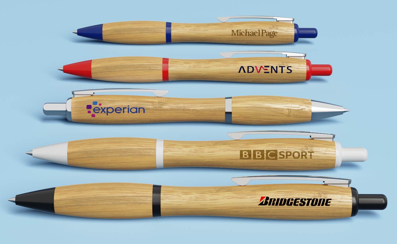 Contour - Custom Bamboo Pens with Logo