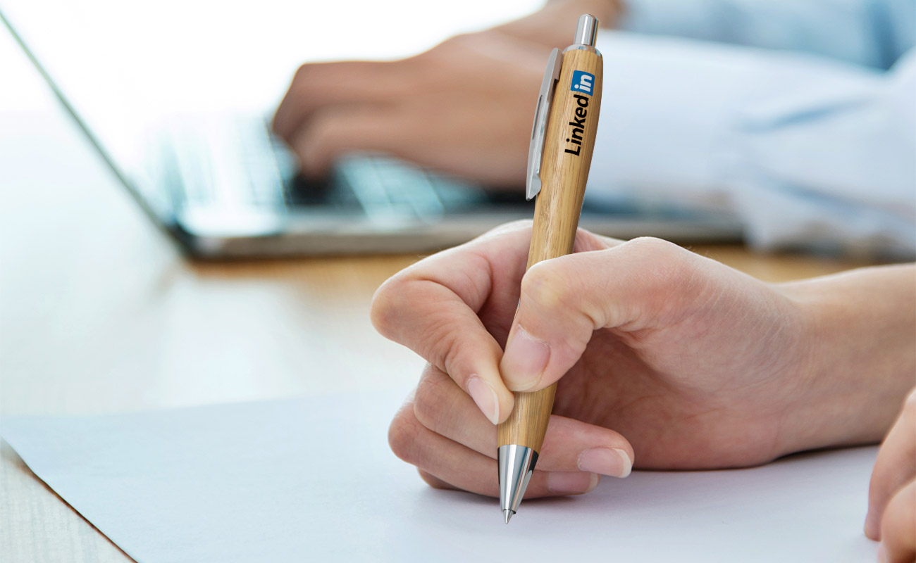 Contour - Bamboo Pens with Logo gallery thumbnail