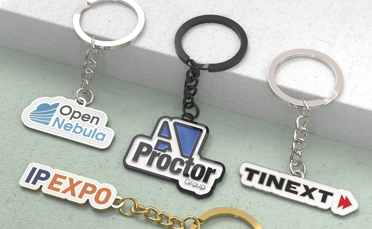Enamel Keychain - Custom Keyring gallery thumbnail