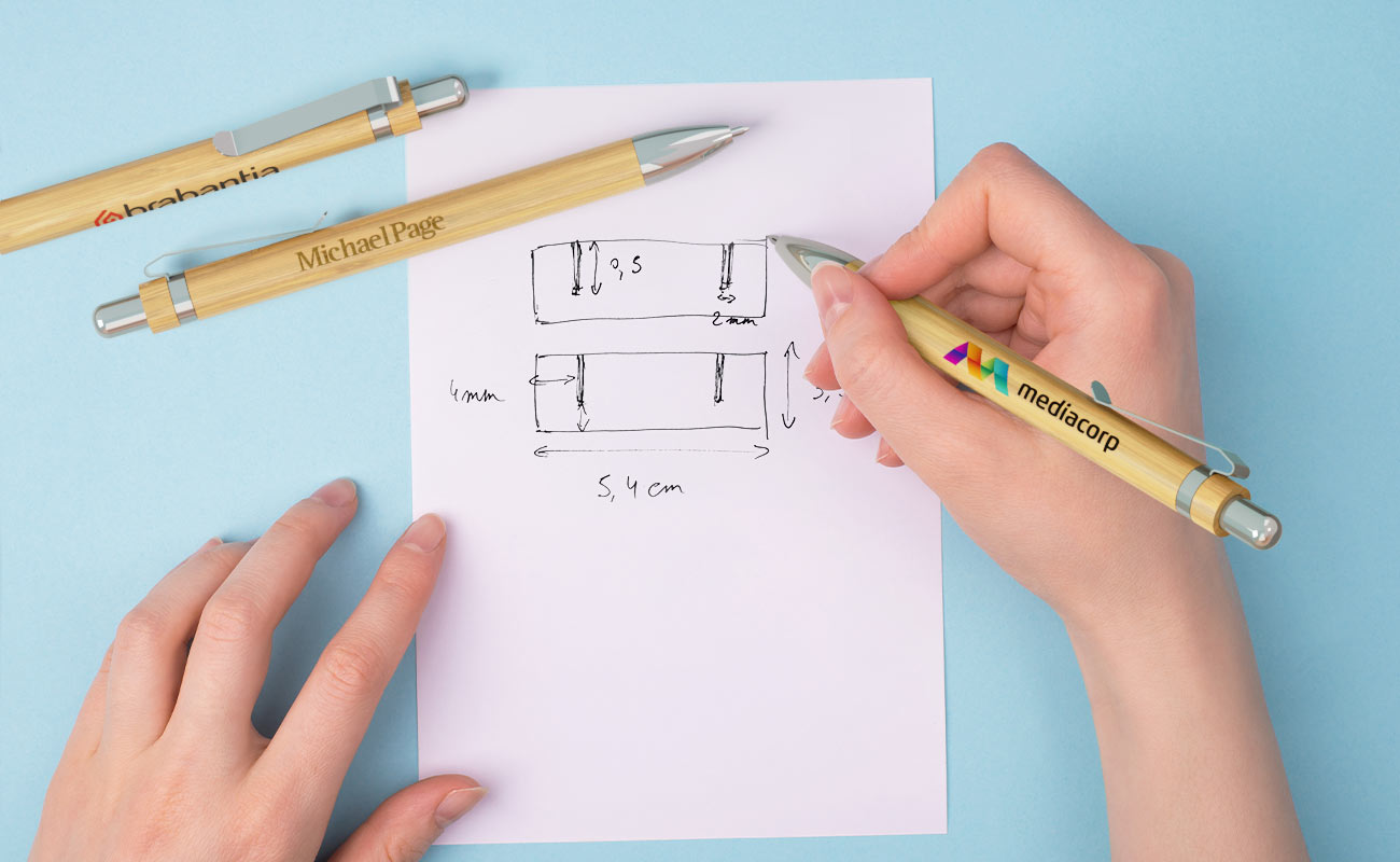 Essence - Branded Bamboo Pens with Logo gallery thumbnail