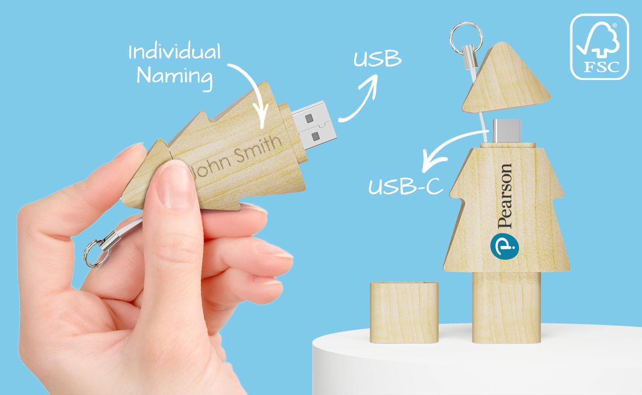 Tree Duo - Personalised USB Sticks