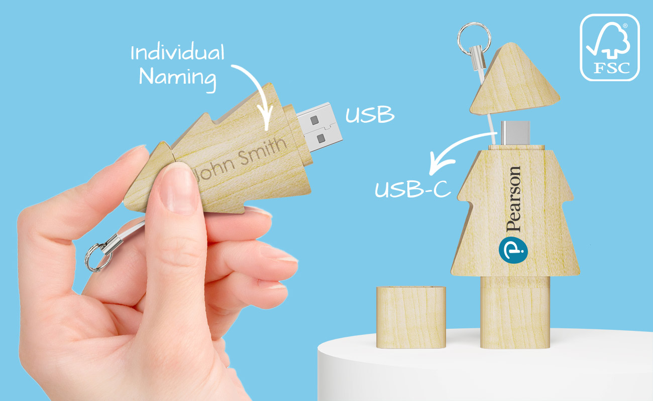 Tree Duo - Promotional Flash Drives Tree Duo - Promotional Flash Drives